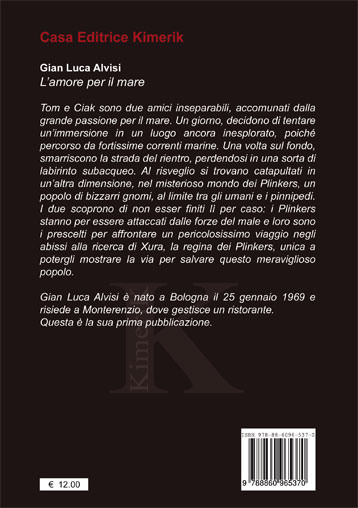Quarta di copertina di L'amore per il mare