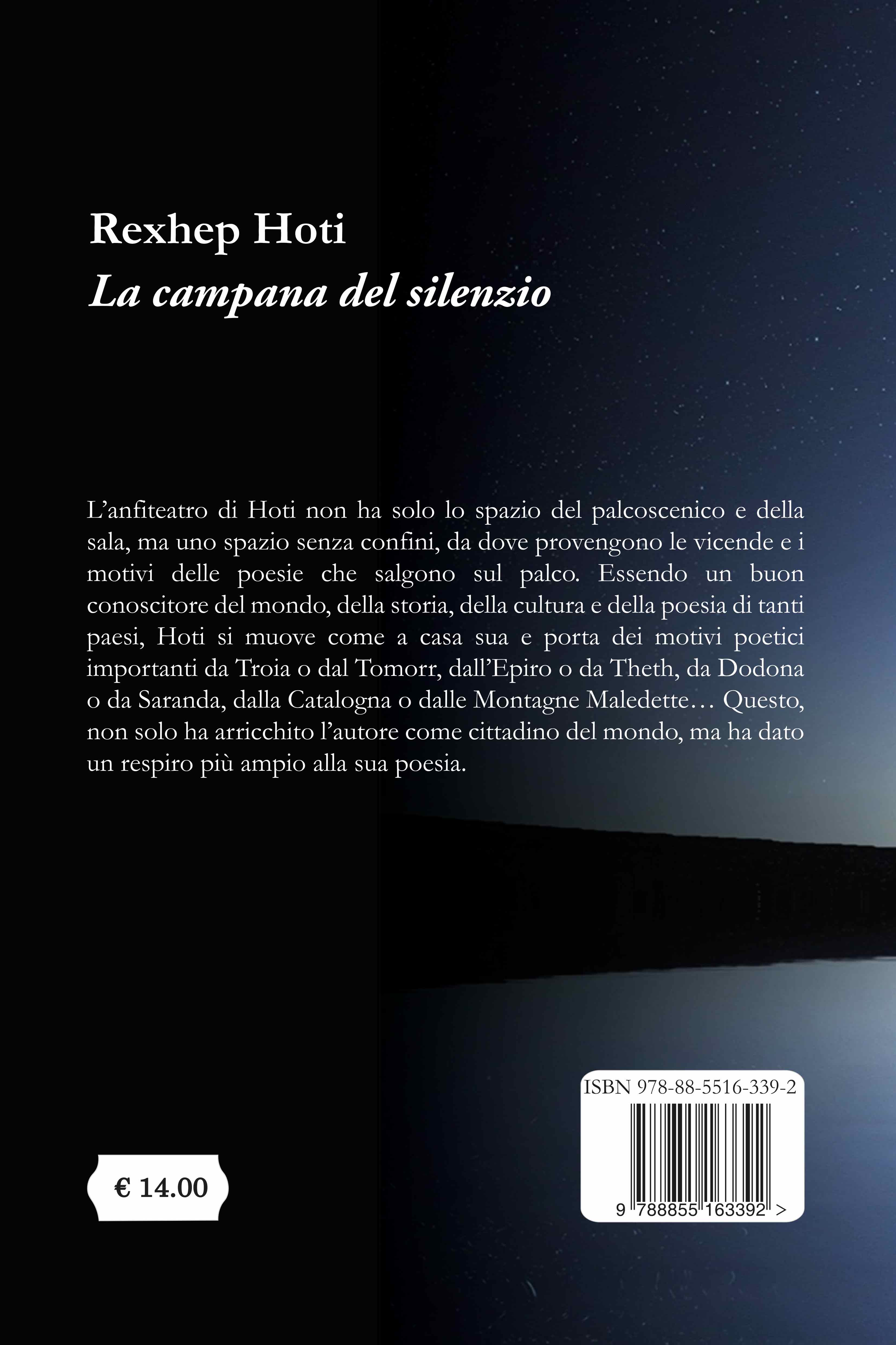 Quarta di copertina di La campana del silenzio
