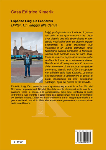 Quarta di copertina di DRIFTER