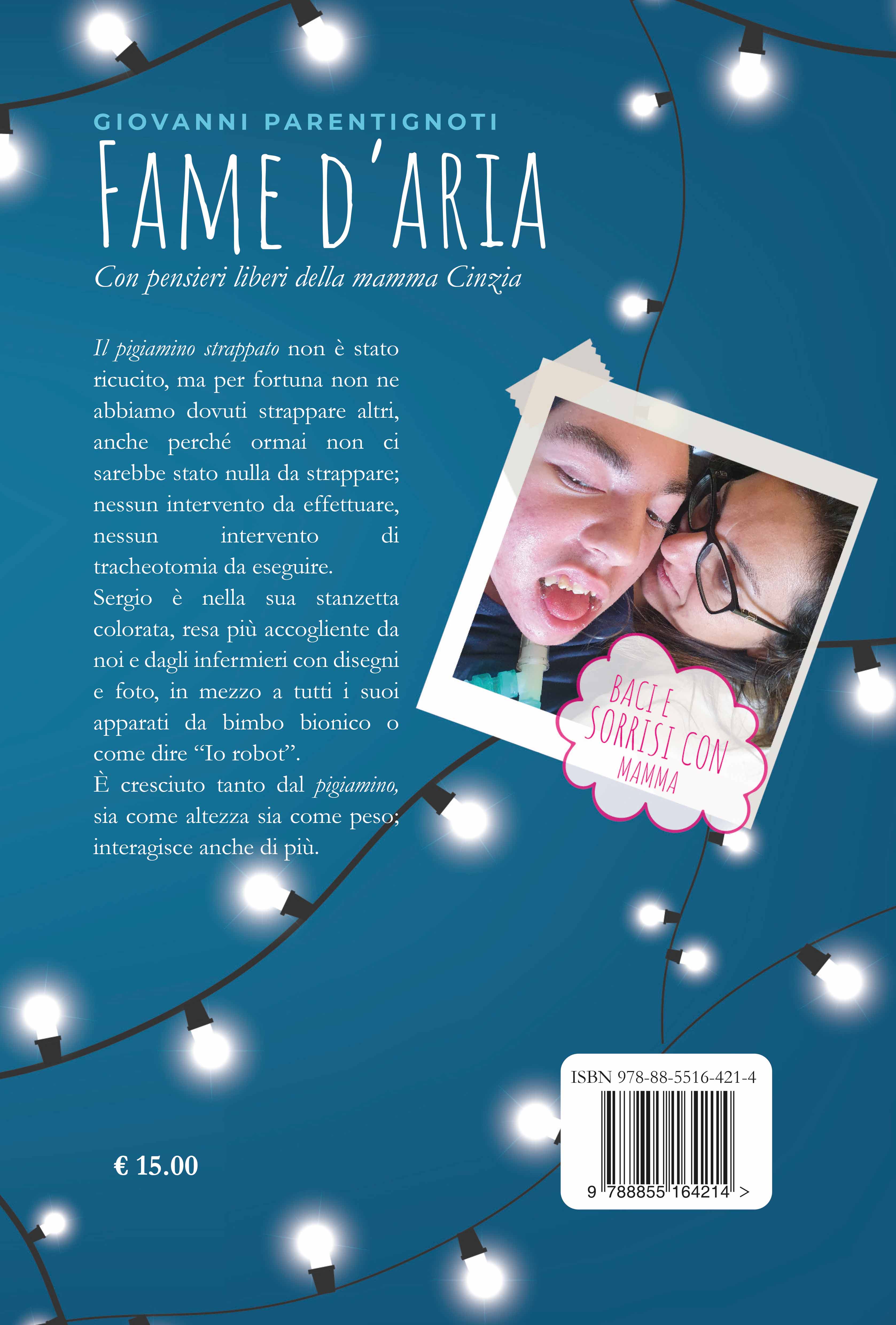 Quarta di copertina di Fame d'aria