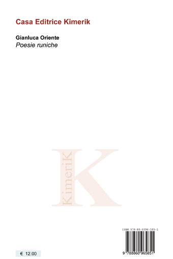 Quarta di copertina di Poesie Runiche