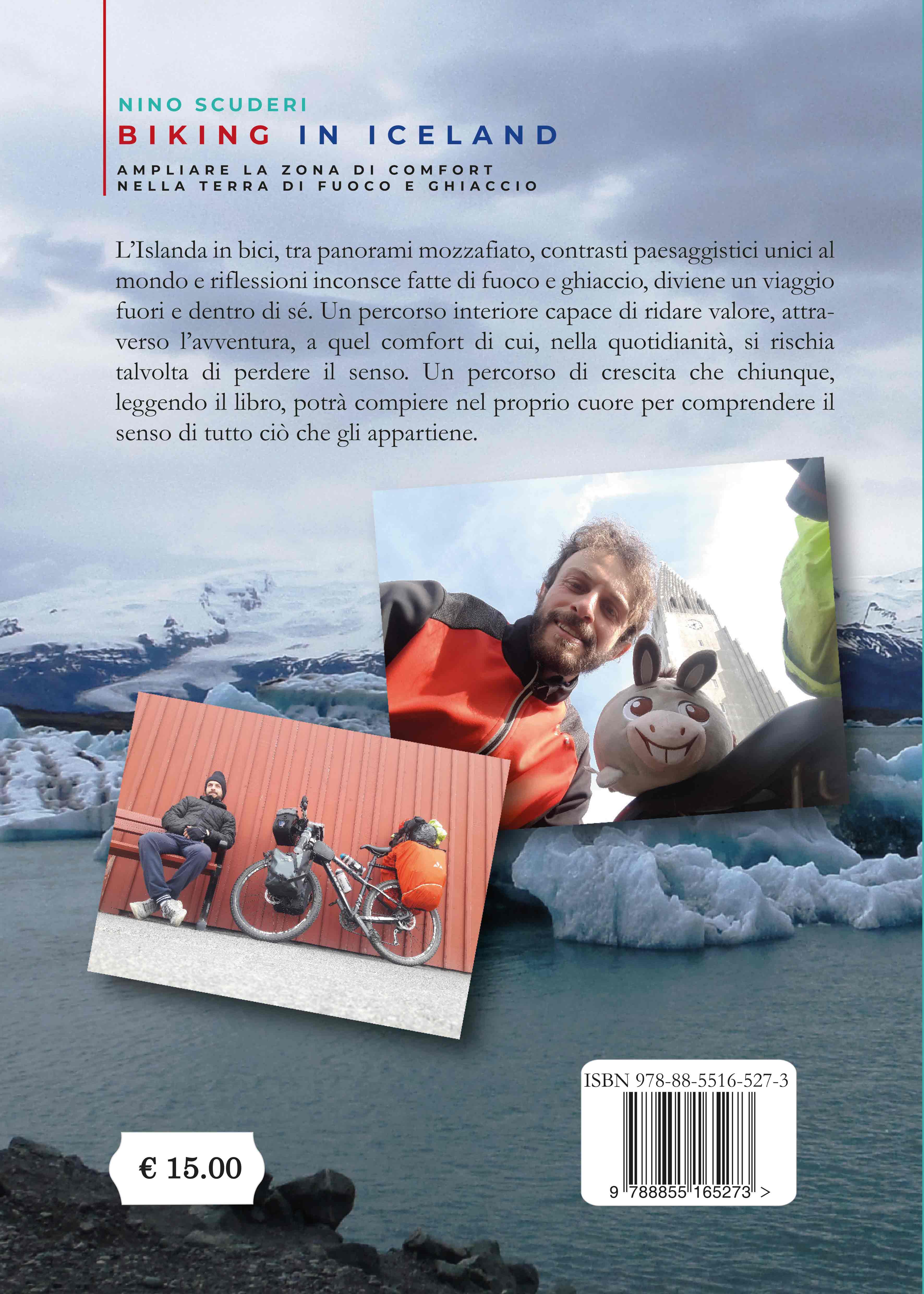 Quarta di copertina di Biking in Iceland