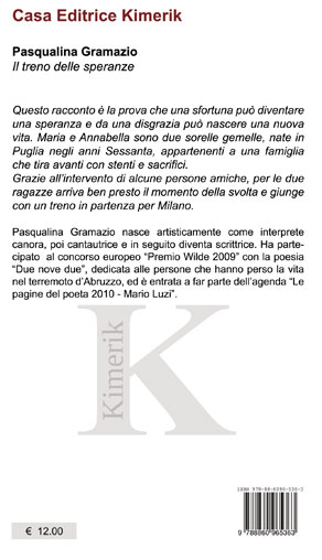Quarta di copertina di Il treno delle speranze