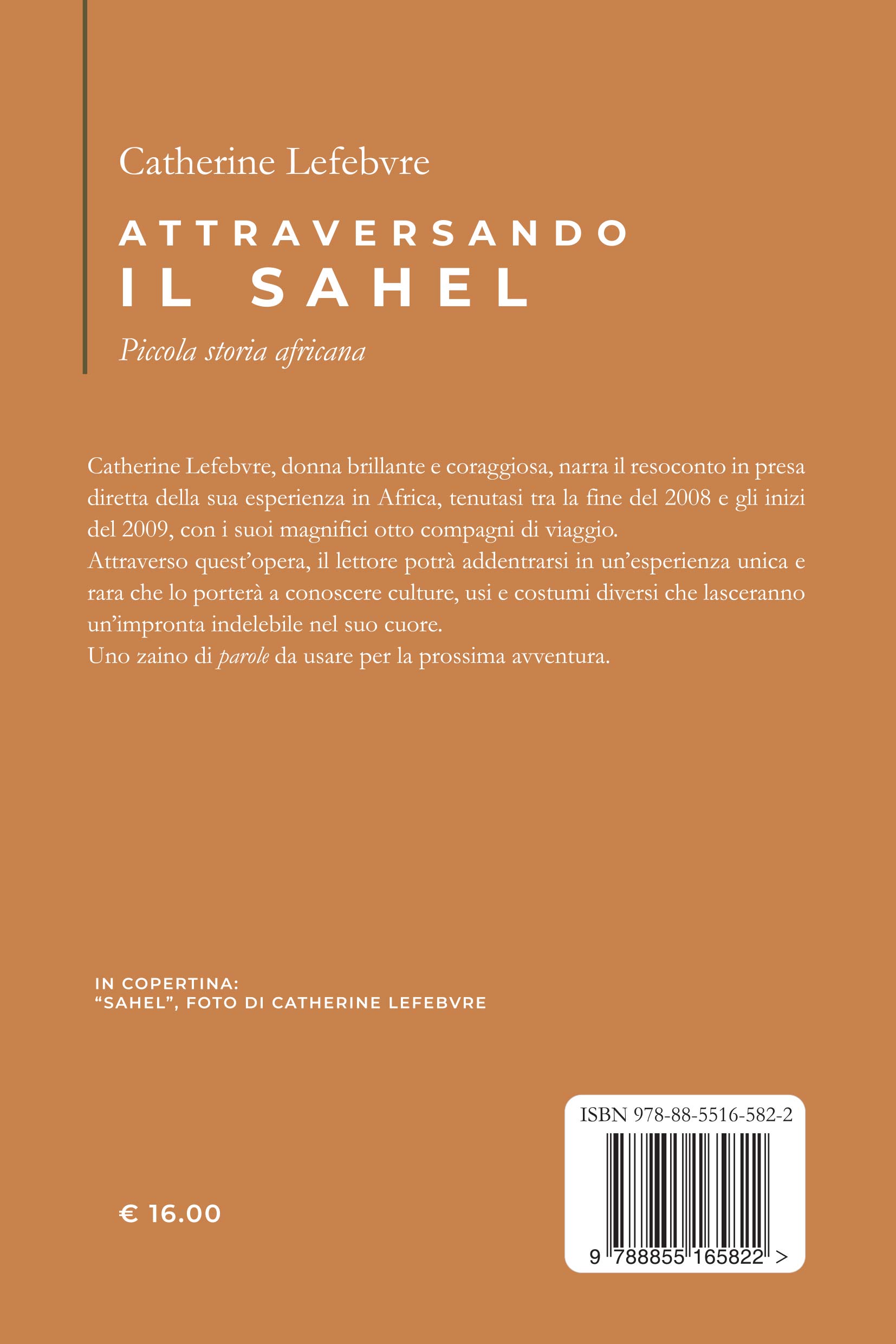 Quarta di copertina di Attraversando il Sahel