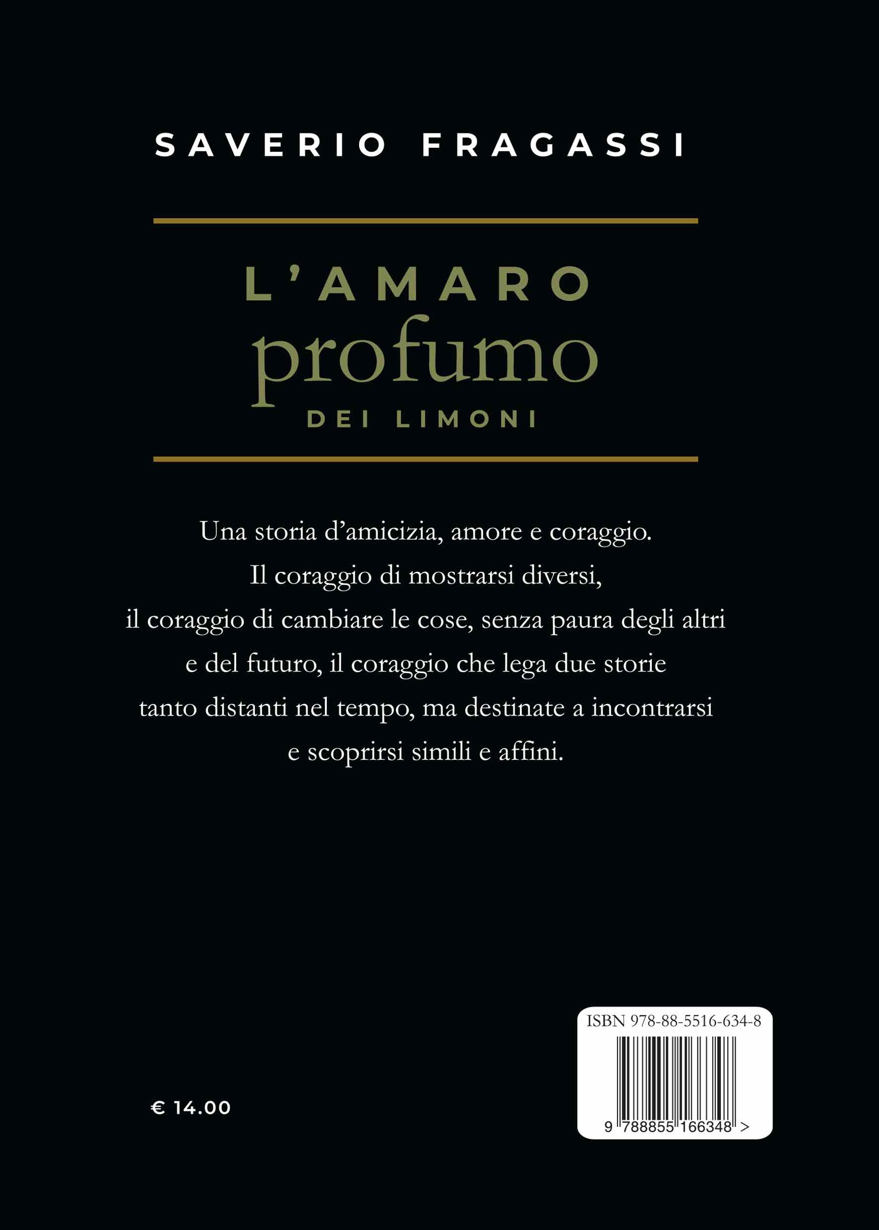 Quarta di copertina di L'amaro profumo dei limoni