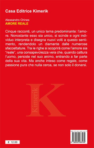 Quarta di copertina di Amore reale