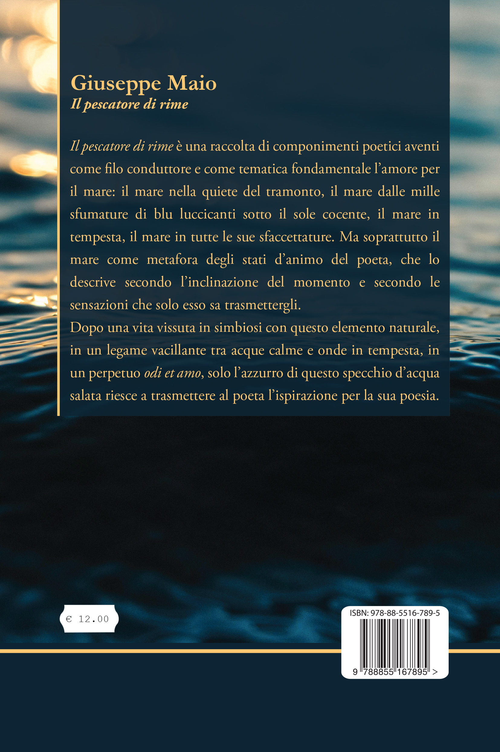 Quarta di copertina di Il pescatore di rime