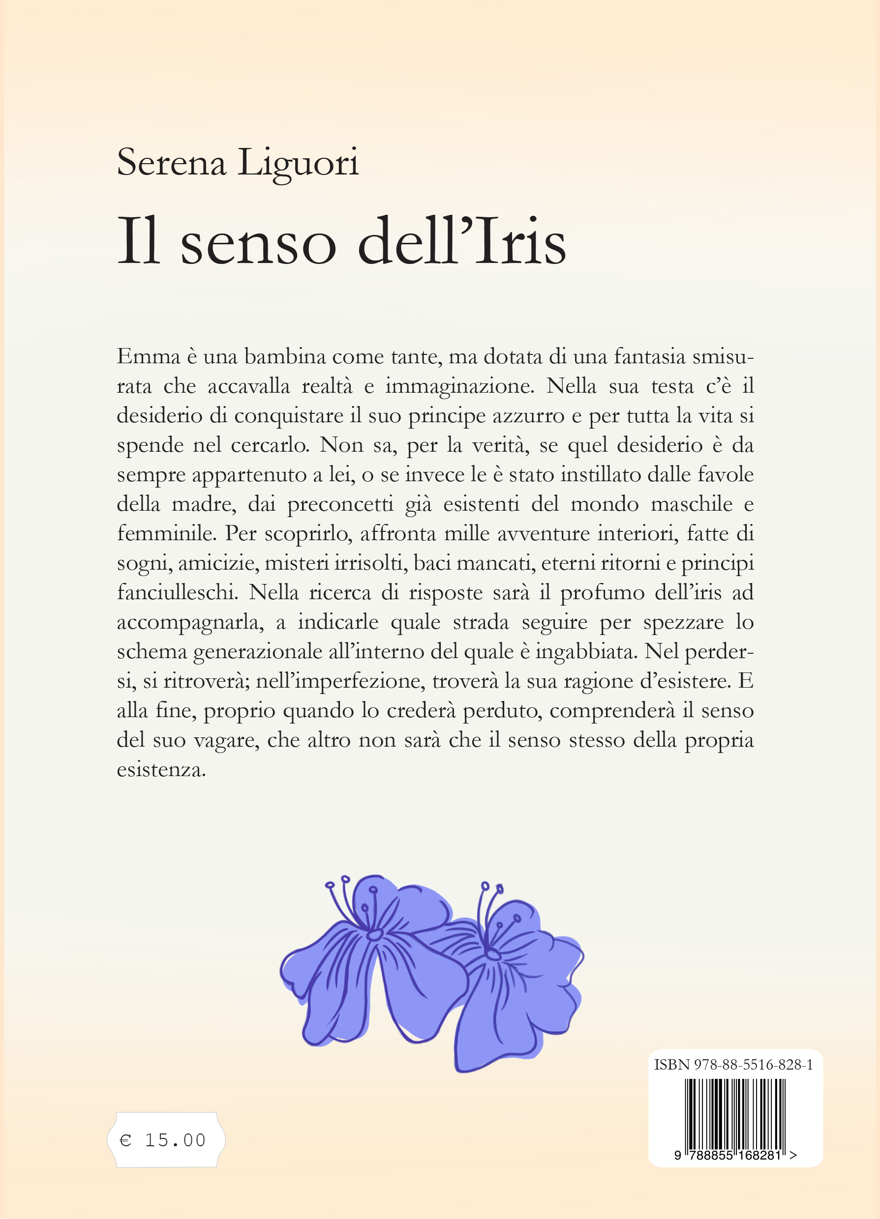 Quarta di copertina di Il senso dell'Iris