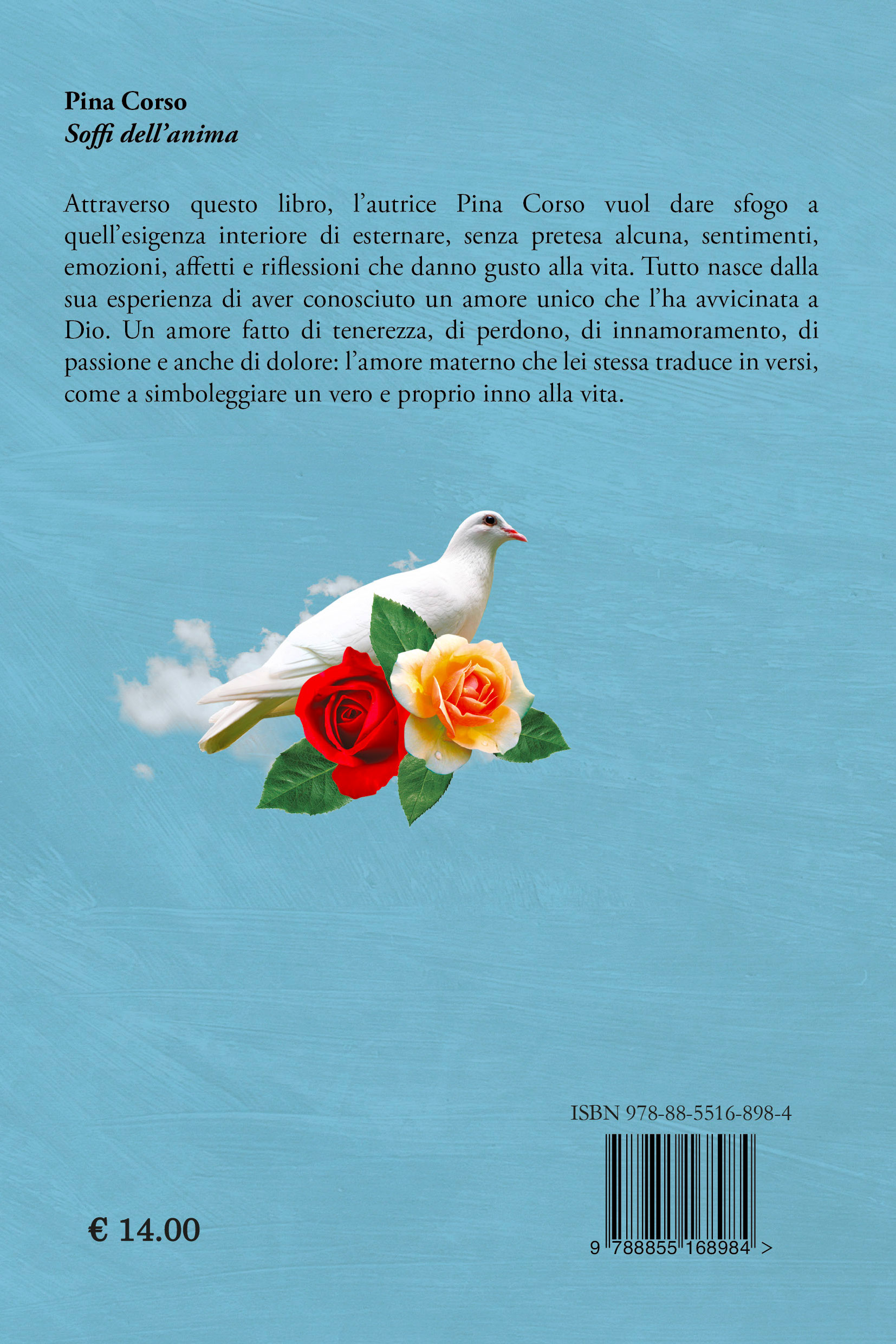 Quarta di copertina di Soffi dell'anima