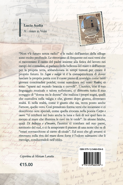 Quarta di copertina di A...mare in Versi