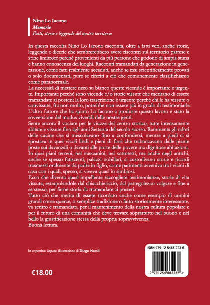 Quarta di copertina di Memorie