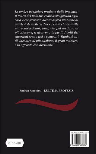 Quarta di copertina di L'ultima profezia