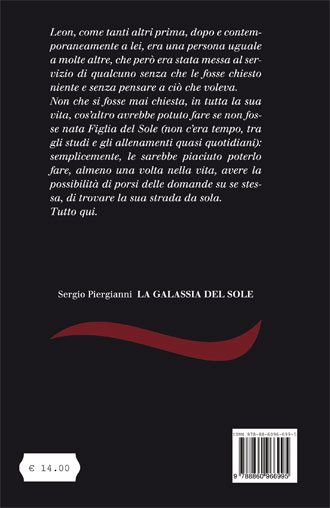 Quarta di copertina di La Galassia del sole