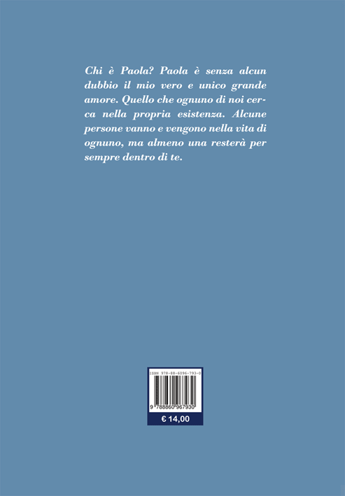 Quarta di copertina di A te...che sei stata il mio vero amore