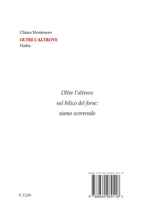 Quarta di copertina di Oltre l'Altrove - Haiku