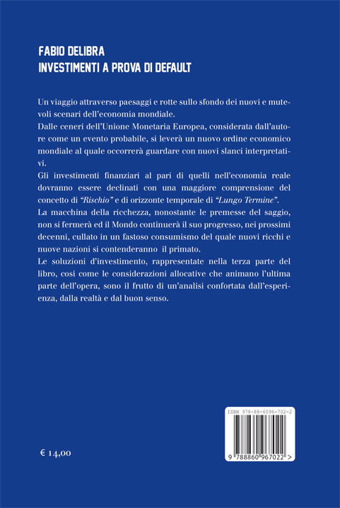 Quarta di copertina di Investimenti finanziari a prova di default