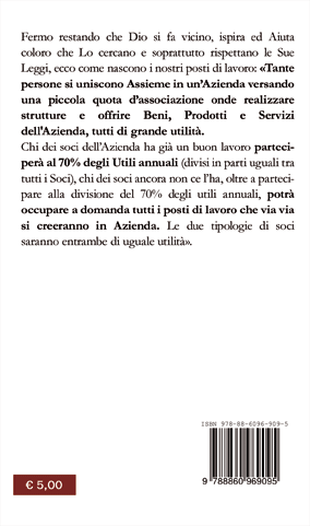 Quarta di copertina di Come portare ovunque LAVORO e BENESSERE nella LUCE di DIO