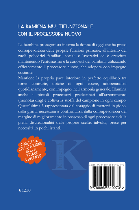 Quarta di copertina di La bambina multifunzinale...