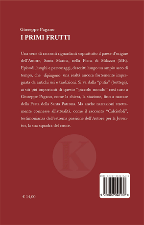 Quarta di copertina di I primi frutti