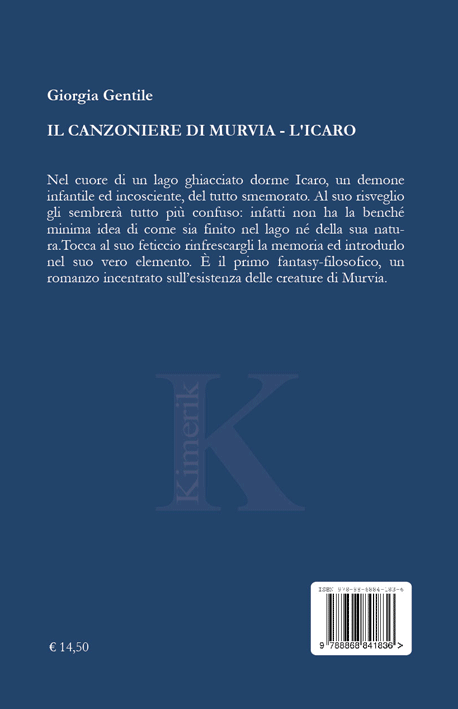 Quarta di copertina di IL CANZONIERE DI MURVIA - L'ICARO
