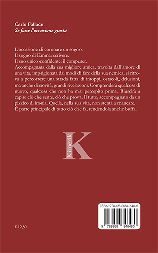 Quarta di copertina di Se fosse l'occasione giusta