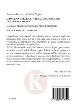 Quarta di copertina di DIDATTICA DELLE ATTIVITA' LUDICOMOTORIE...
