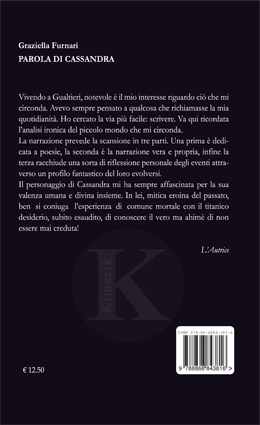 Quarta di copertina di Parola di Cassandra