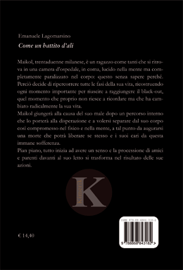 Quarta di copertina di COME UN BATTITO D’ALI