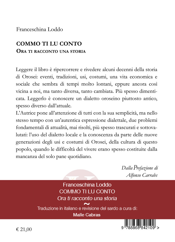Quarta di copertina di Ora ti racconto una storia