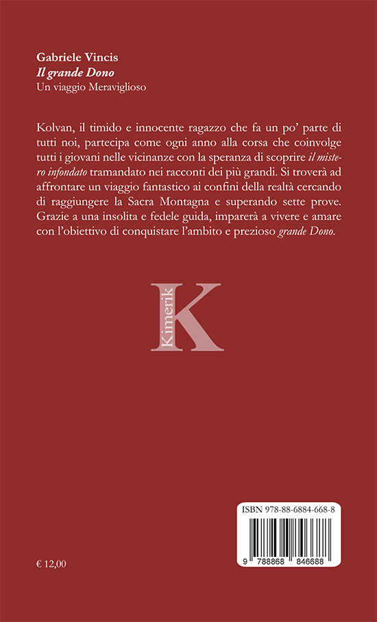 Quarta di copertina di Il grande dono