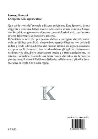 Quarta di copertina di Le ragazze della signora Rosa