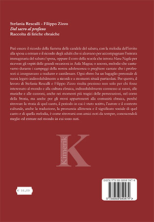 Quarta di copertina di Dal sacro al profano