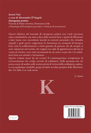 Quarta di copertina di Emergenza pratica