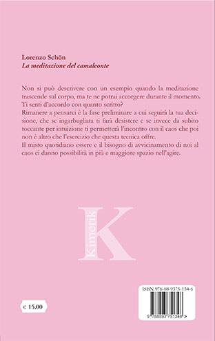 Quarta di copertina di La meditazione del camaleonte