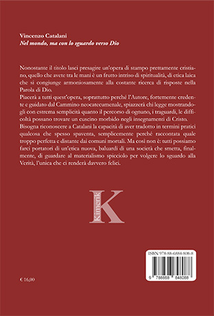 Quarta di copertina di Nel mondo, ma con lo sguardo verso Dio