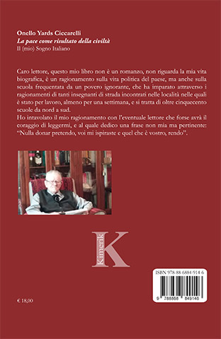 Quarta di copertina di La pace come risultato della civiltà...