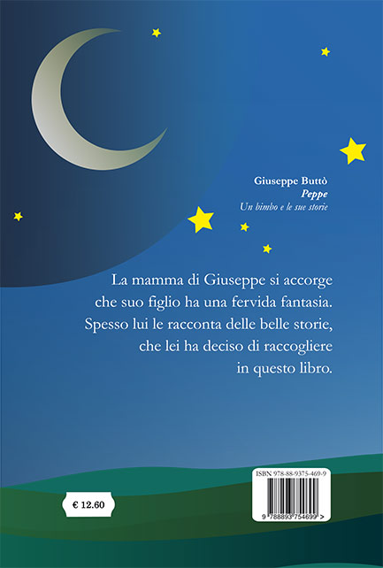 Quarta di copertina di PEPPE un bimbo e le sue storie