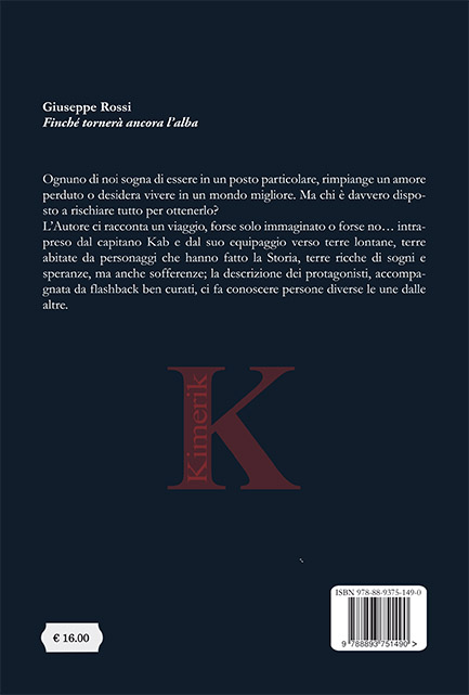 Quarta di copertina di Finché tornerà ancora l’alba