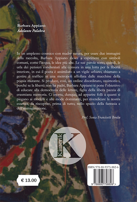 Quarta di copertina di Adelante Palabra