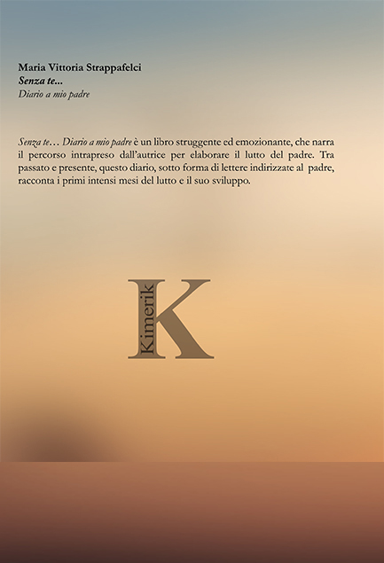 Quarta di copertina di Senza te... Diario a mio padre