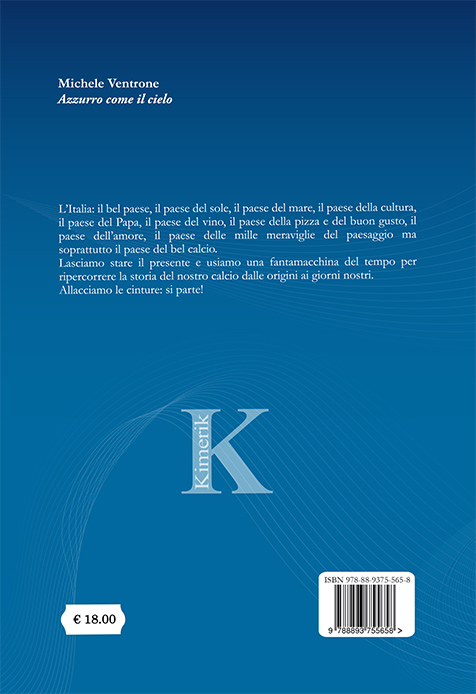 Quarta di copertina di Azzurro come il cielo