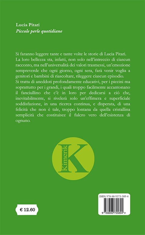 Quarta di copertina di Piccole perle quotidiane