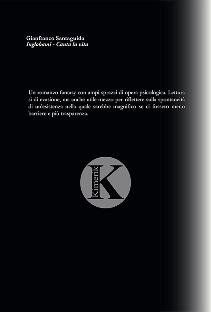 Quarta di copertina di Inglobami... Canta alla vita