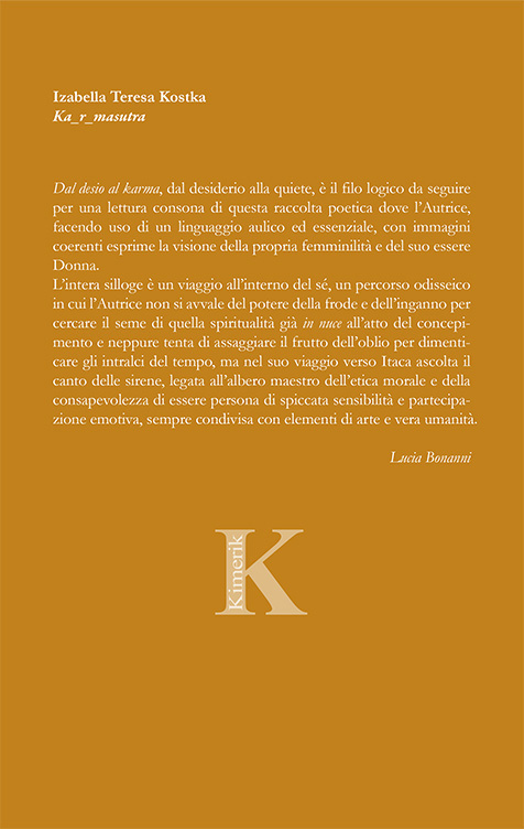 Quarta di copertina di Karmasutra