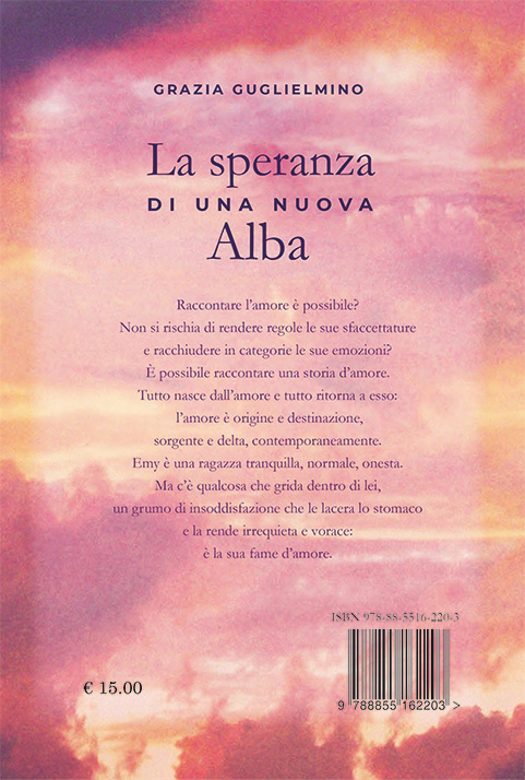 Quarta di copertina di La speranza di una nuova Alba