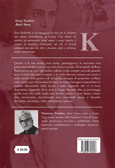 Quarta di copertina di Rose’s Story