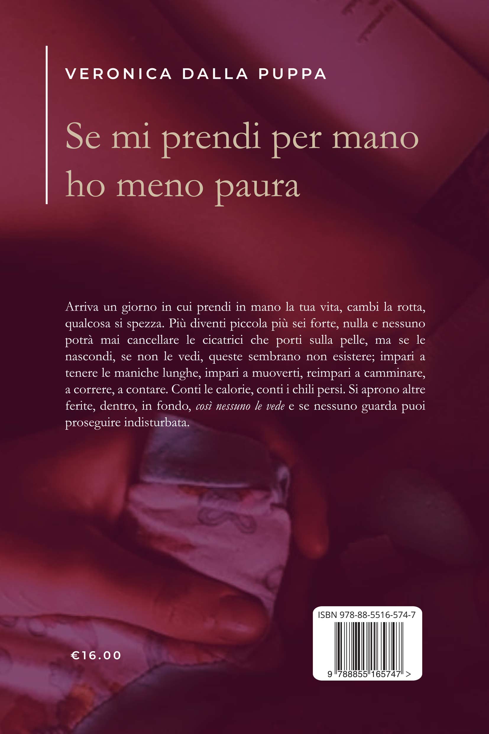 Quarta di copertina di Se mi prendi per mano ho meno paura