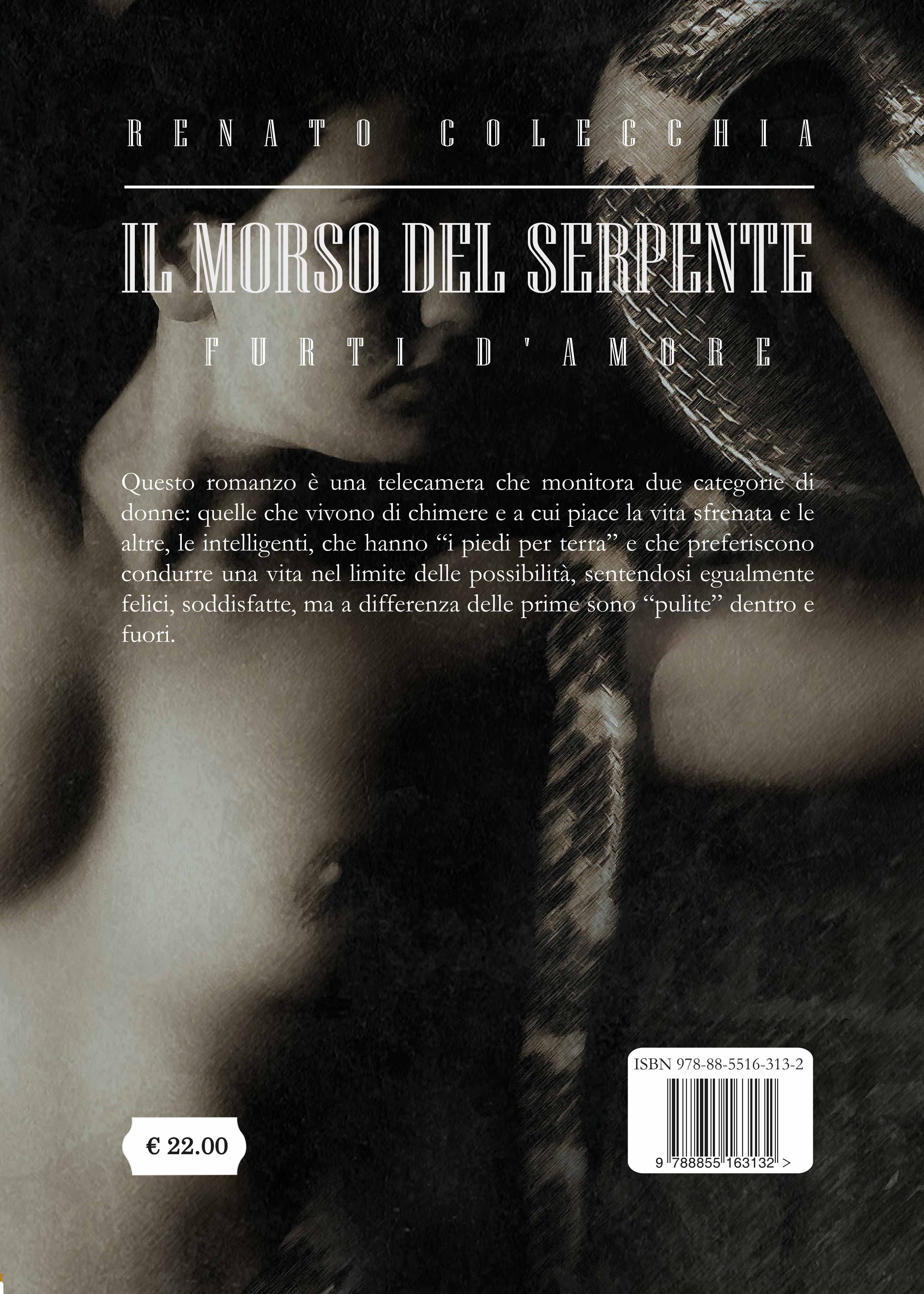 Quarta di copertina di Il morso del serpente