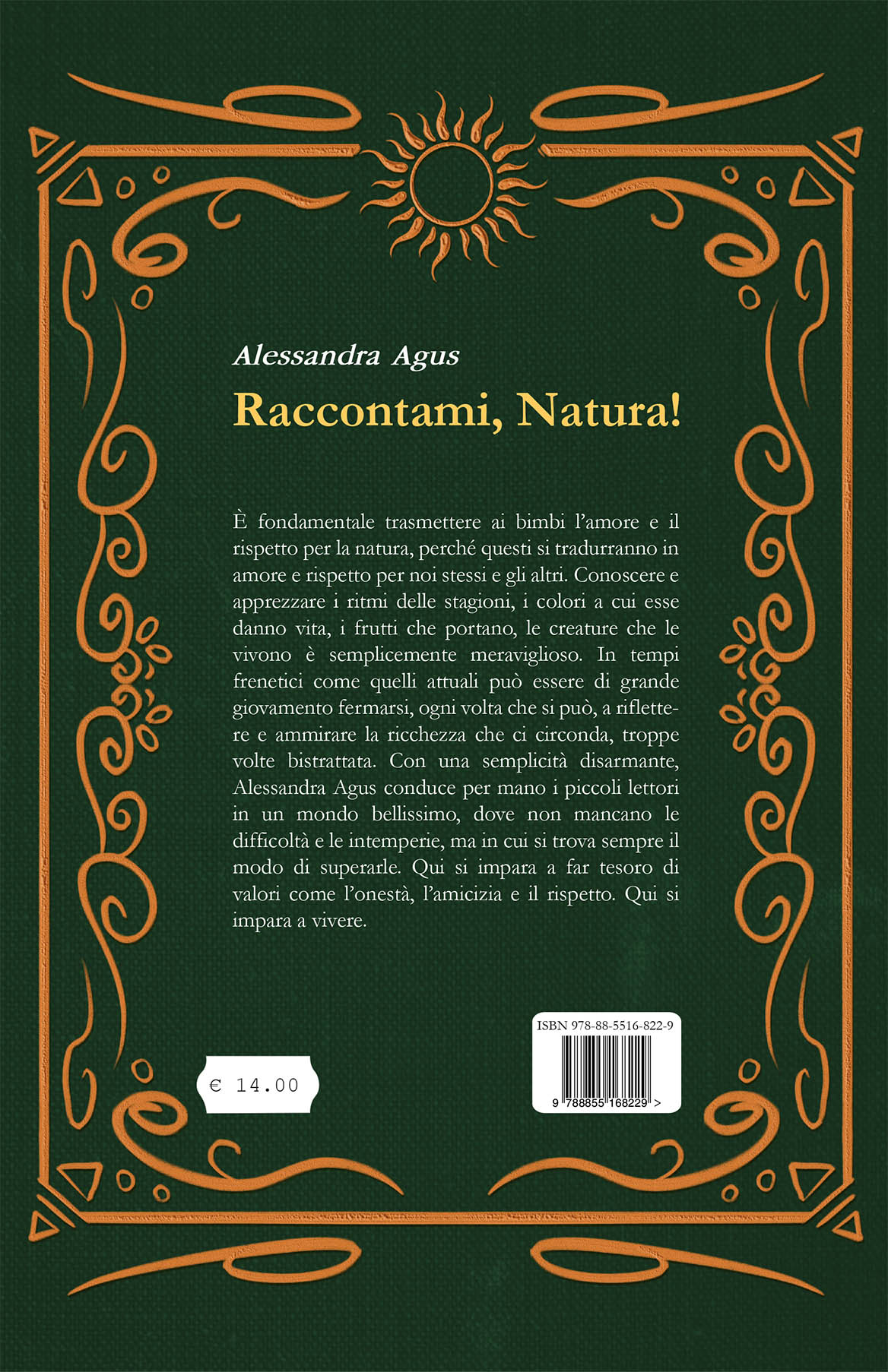 Quarta di copertina di Raccontami, Natura!