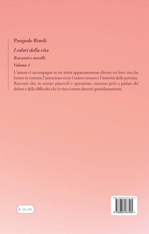 Quarta di copertina di I colori della vita